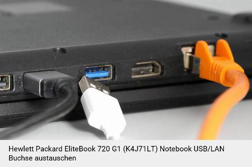 Hewlett Packard EliteBook 720 G1 (K4J71LT) Laptop USB/LAN Buchse-Reparatur