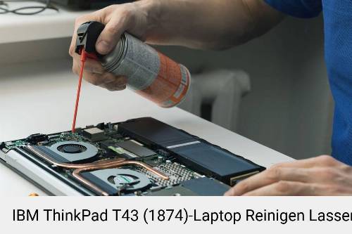 IBM ThinkPad T43 (1874) Laptop Innenreinigung Tastatur Lüfter