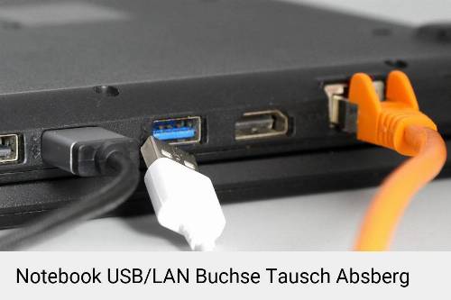 Laptop USB/LAN Buchse Reparatur Absberg