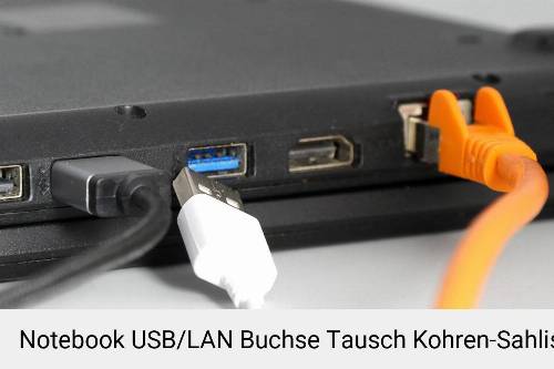 Laptop USB/LAN Buchse Reparatur Kohren-Sahlis